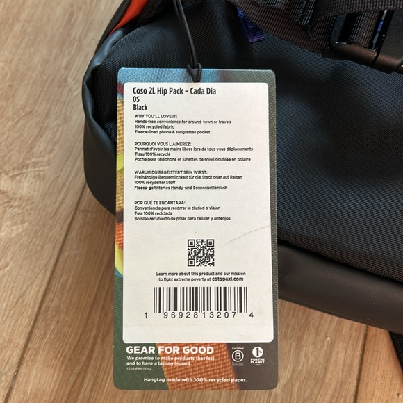 Cotopaxi Black Belt Bag with Adjustable Strap NWT - Picture 7 of 10